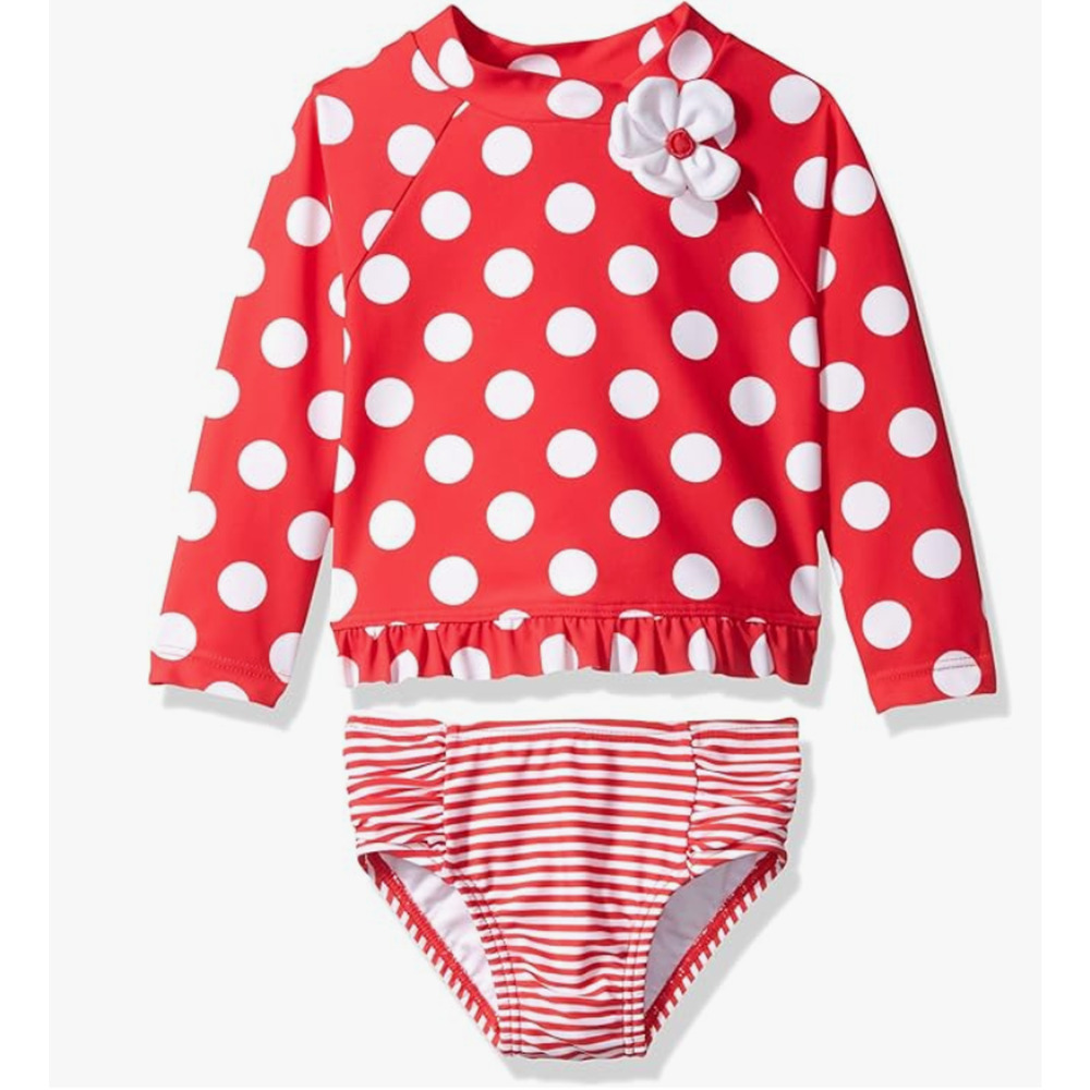 Little Me Children 2-Piece Rashguard Big Dot Size 18 Months